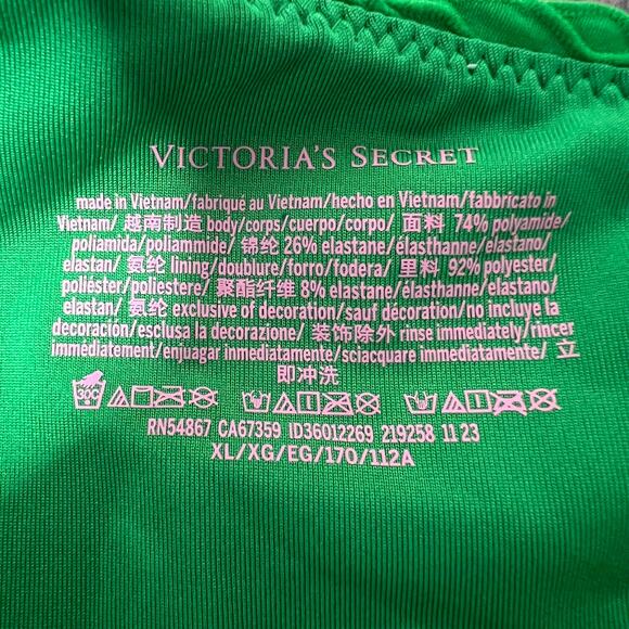 Victoria's Secret Swim Texture The Monokini One-Piece Bathing Suit XL Jade Green - Picture 7 of 7